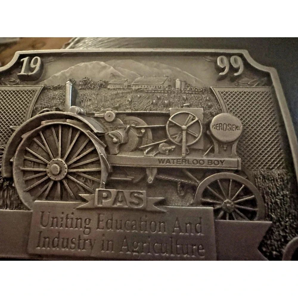 Vintage 1999 PAS Belt‎ Buckle John Deere Licensed 1 of 500 Waterloo Boy Tractor